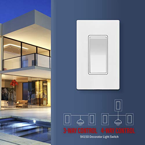 Enerlites 94150 4-Way Decorator Paddle Rocker Light Switch thumb #7