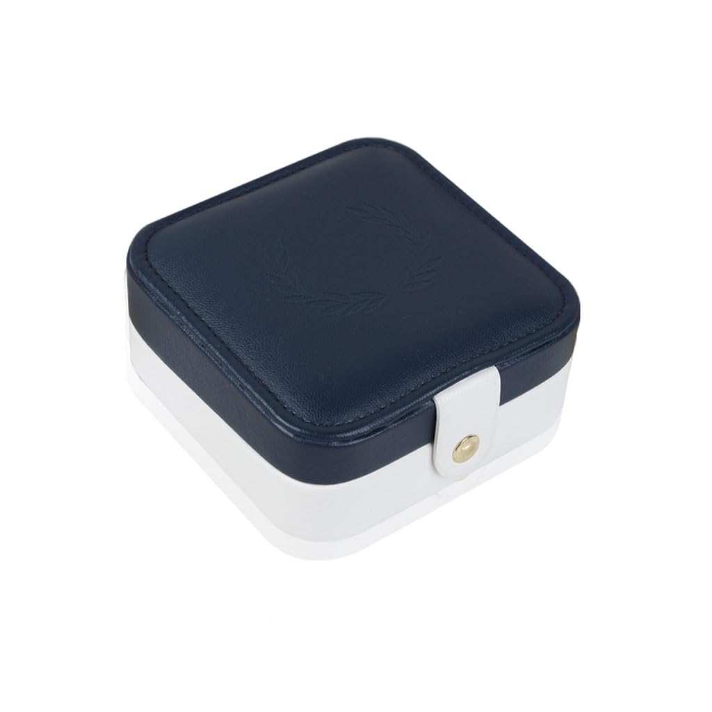 CVHfhjTG jewellery box, Jewelry Box Simple Portable Boxes, Leather Storage Case, Organizer for Necklace Bracelet Earrings Watch Women Girls
