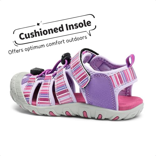 Image of DREAM PAIRS Boys Girls Closed-Toe Outdoor Summer Water Sport Sandals for Toddler /Little /Big Kid