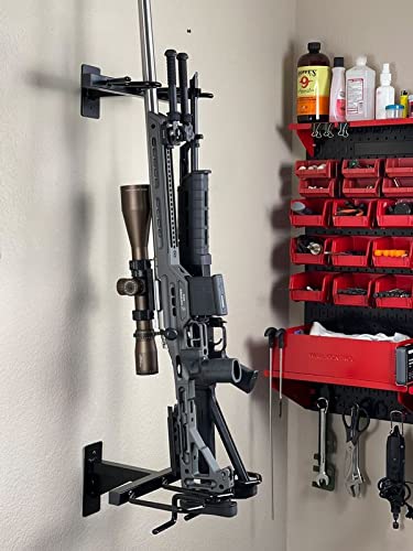 Adoreal Gun Rack, Gun Rack Wall Mount For Rifles And Shotguns, Rifle Rack - Heavy Duty Steel, 3-Slot #TOP1