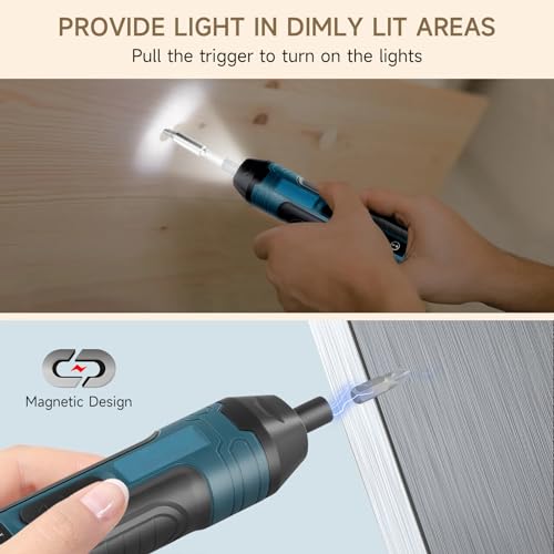 21 in 1 Electric Screwdrivers Cordless, 3.6V Rechargeable Portable Repair Tools Kit, Drill Screwdriver Bits Set, Adjustable Torque Electric Screwdriver Set, for Daily Home DIY Light Industrial Use 4 21 in 1 Electric Screwdrivers Cordless, 3.6V Rechargeable Portable Repair Tools Kit, Drill Screwdriver Bits Set, Adjustable Torque Electric Screwdriver Set, for Daily Home DIY Light Industrial Use - Image 4