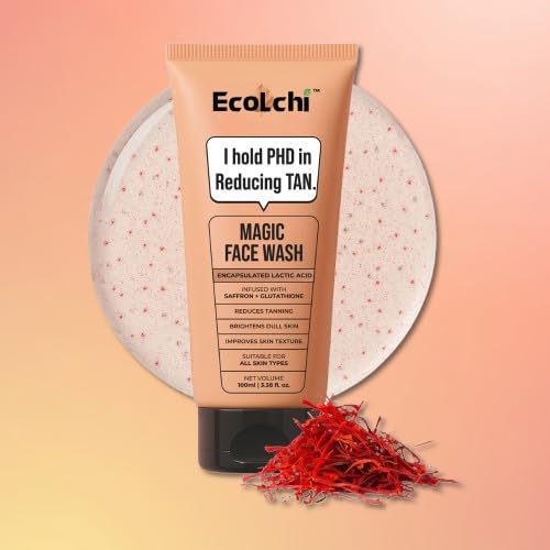 ECOLCHI Ghar Tan Magic Face Wash | For Tan Reducing, Brightening & Glowing Skin | With Sandalwood and Saffron | For All Skin Types | 100ml (Pack of 1)-image-29