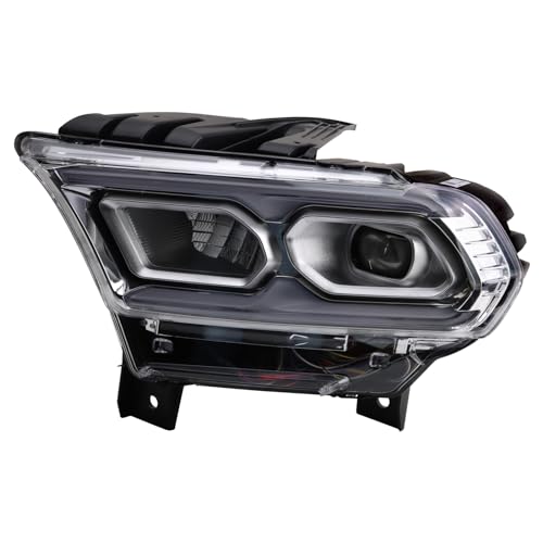 Image of TRQ Driver Side Headlight Assembly LED Chrome Bezel Compatible with 2021-2022 Dodge Durango CH2502352
