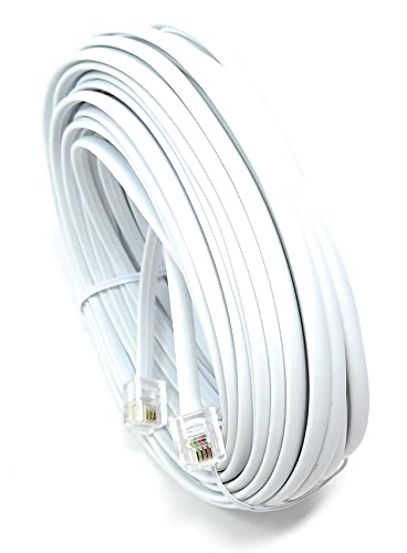 DRUT 15m RJ11 to RJ11 Telephone Landline Cable ADSL (6P4C) Flat Lead High Speed BT Internet Broadband Male to Male Router - Image 4