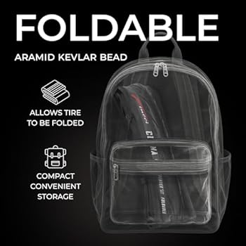 Fincci Pair 700x25c Foldable Tires, 25-622, 60 TPI With