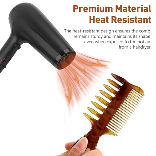 Kit de 5 Peines para Estilizado Profesional Rojo miniatura 6