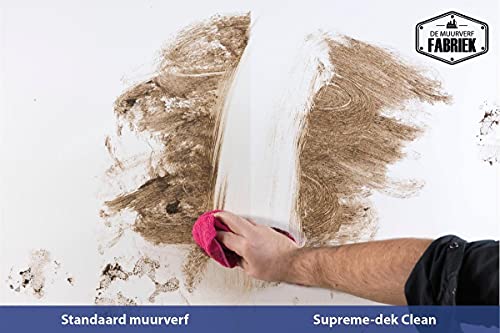 De Muurverffabriek | Muurverf Clean | Wit | Reinigbare muurverf | 10 liter - Image 7