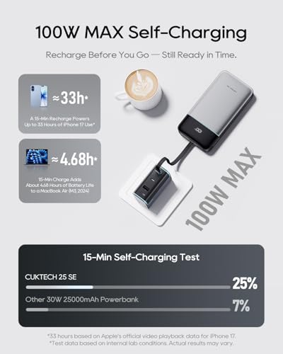 100W USB-C Power Bank for Laptop