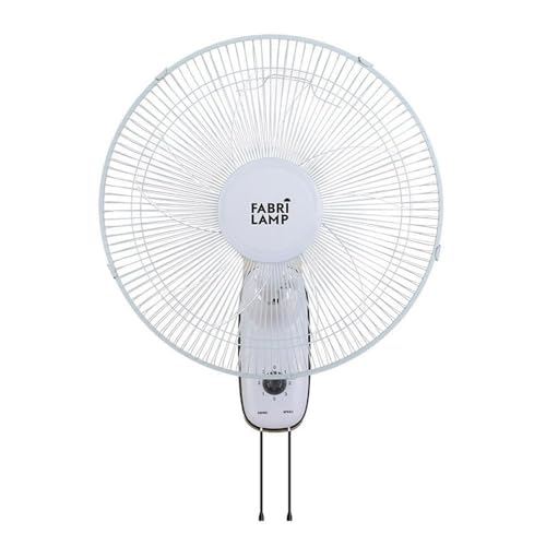 Ventilador Pared Cudo Blanco 3 Vel. 45w Oscilante 5 Aspas Transp. 53x43x30 Cm
