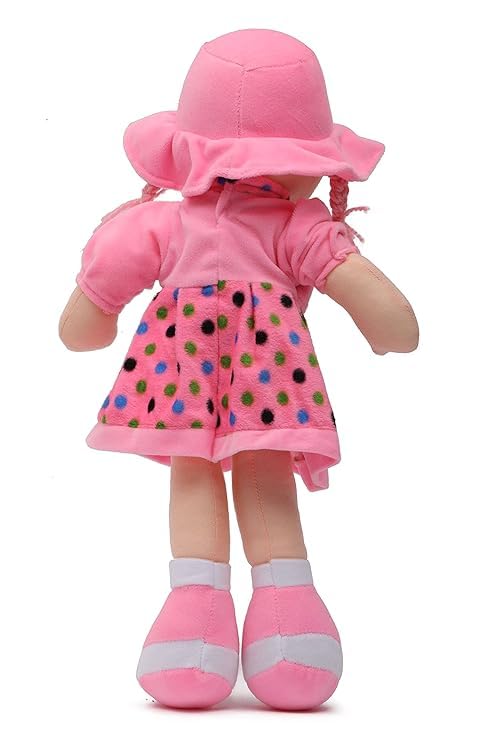 Image of Fun4you Soft Doll 50cm - Cute Pink Plush Toy for Girls, Kids & Toddlers | Stuffed Doll for Baby Girl | Birthday, Nursery, Valentine Gift, Cuddly Toy for Playtime & Room Decoration