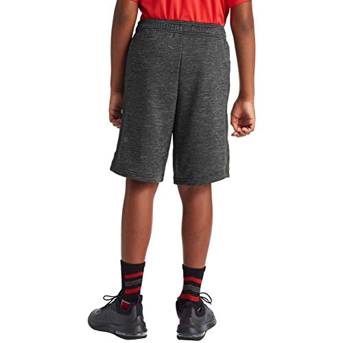 C9 Champion Boys' Tech Terry Woven Pieced Shorts, Ebony Heather/Charcoal, L4
