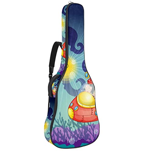 Housse de guitare acoustique étanche avec double bandoulière et poche esthétique, papillon, rose, fleurs, Multicolore 03… - Les Beatles, Paul McCartney, John Lennon, RIngo Starr, George Harrison Housse de guitare acoustique étanche avec double bandoulière et poche esthétique, papillon, rose, fleurs, Multicolore 03…