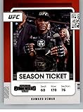 2022 Panini Chronicles UFC #110 Kamaru Usman Welterweight Contenders Season Ticket Official MMA Trading Card in Raw (NM or Better) Condition