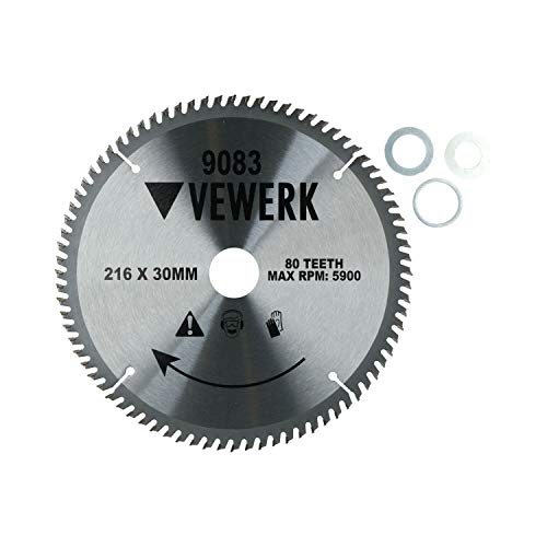 Lame de scie circulaire à bois VEWERK TCT 216 x 30 pour réussir vos meubles maison