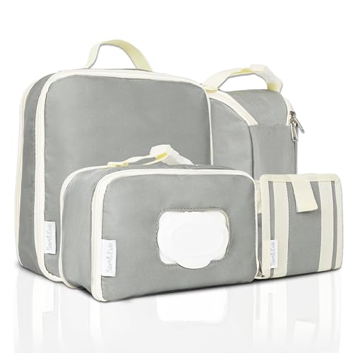 Diaper Bag Organizer - Diaper Bag Organizing Pouches | Baby Diapers Bag Organizer Pouches for Storage & Travel | Packing Cubes for Diaper Bags | Diaper Bag Organizers for Baby Essentials