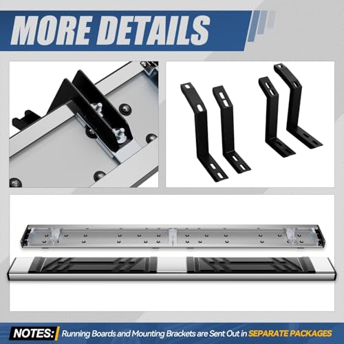 Estribos laterales de acero inoxidable para Toyota 4Runner miniatura 7