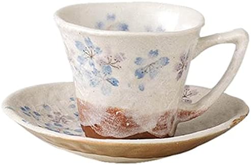 Set of 10 Sai Triangle (Blue) Coffee C/S [5.5 x 0.9 inch (14 x 2.4 cm), 13.8 oz (384 g); Japanese Coffee C/S] [Hotel, Restaurant, Cafe, Western Tableware, Restaurant, Restaurant, Commercial Use, For