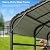 Patiowell 10x15 FT Metal Carport, Heavy Duty Outdoor Carport with Reinforced Frame and Galvanized Steel Roof, All-Weather Car Port Shelter for Car, Truck, Boat and Tractor, Black