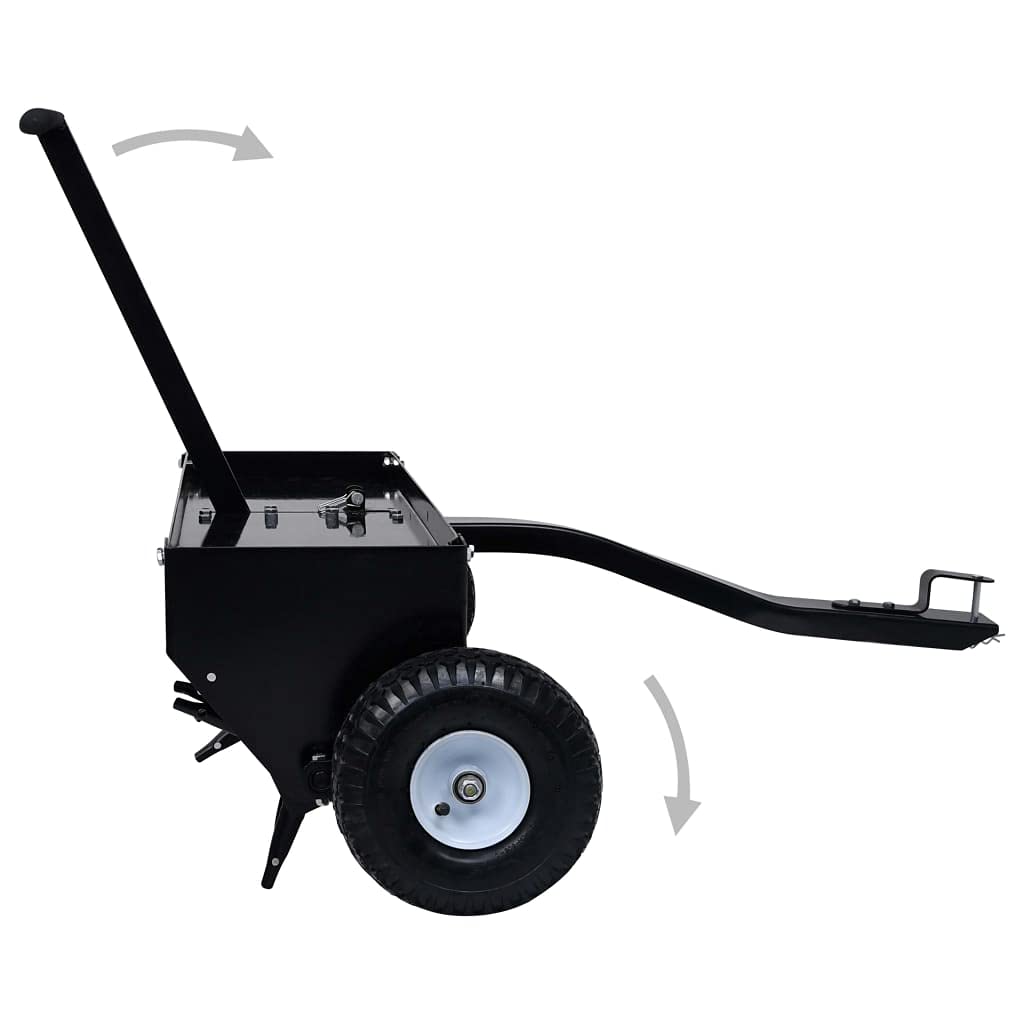 Mangloder - Escarificador para cortacésped de 102 cm de acero, 24 pasadores galvanizados, carcasa de 50 kg, acoplamiento universal para ATV y tractor de césped, cuidado del suelo para césped y prado