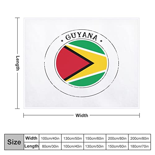 Couverture chaude drapeau de la Guyane pour vos soirées sur le canapé - 3