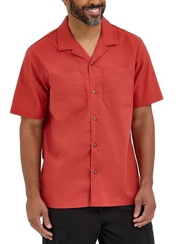 Wrangler Authentics Men's Short Sleeve Camp Shirt, Bossa Nova