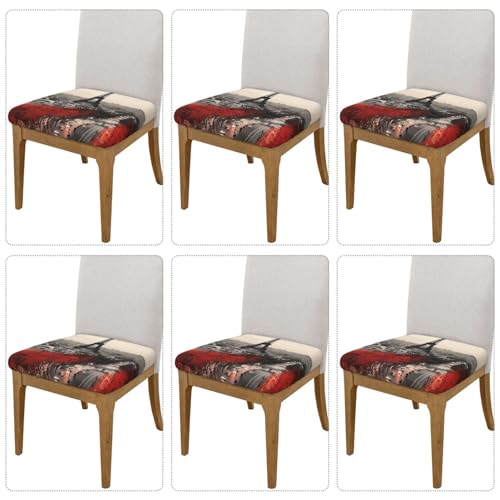 Housse de tabouret de bar carrée en velours doux extensible - 3