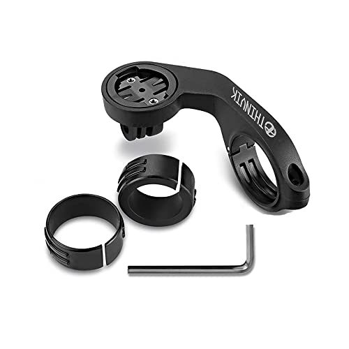 Image of Thinvik Bike Computer Out Front Mount for Garmin Edge1040 /1030 /840 /830 /540 /530 /130 Bike Computer GPS Compatible with 31.8 /25.4mm Handlebar with Quarter Turn