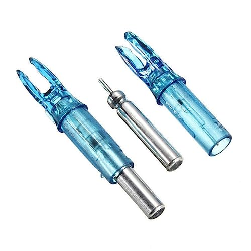 BRIGHTFUFU Fit for 6.2mm Shafts Led Arrow Nocks 6pcs Accessories Luminous Tails No On/Off Switch