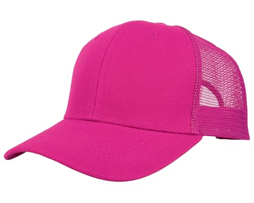 Image of Gelante Mesh Trucker Baseball Cap Snapback Hat Structured Front Panel