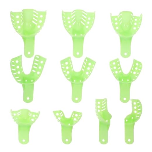 Healifty Dental Einweg-Tabletts Abformlöffel 10 Stück (hellgrün)