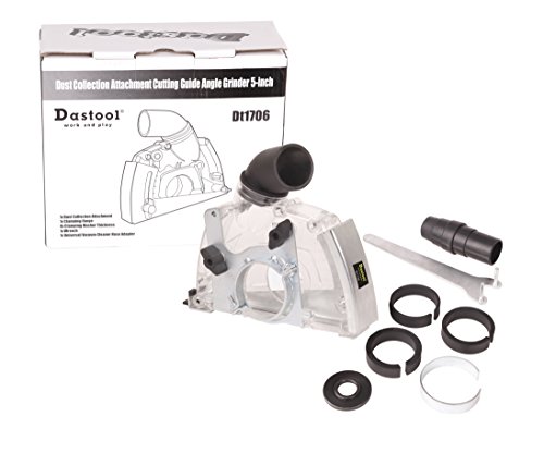 Dastool Angle Grinder Dust Collection Attachment,Cutting Dust Shroud 4-1/2 Inch To 5 Inch Dt1706 #TOP6