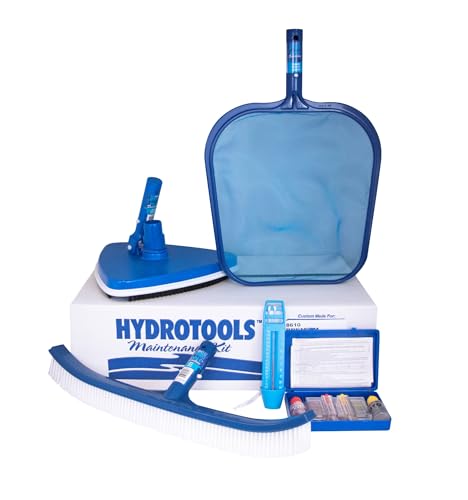 HydroTools Premium Swimming Pool Cleaning Maintenance Kit with Test Kit - 18