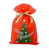 Ｃｒｅｖｅ Ｃｅｌｌ クリスマス ラッピング袋 ギフトバッグ 巾着袋 45×30cm クリスマスツリー Lサイズ オリジナルシール付属 1枚