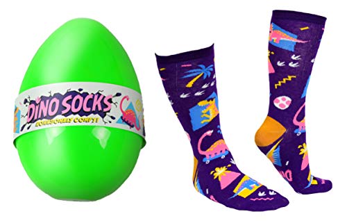 Dinosaur Novelty Socks in Egg