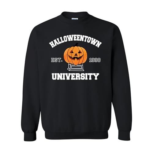 Halloweentown University Sweatshirt – Double-Sided Halloween Pullover with Pumpkin & Campus Art – Unisex2