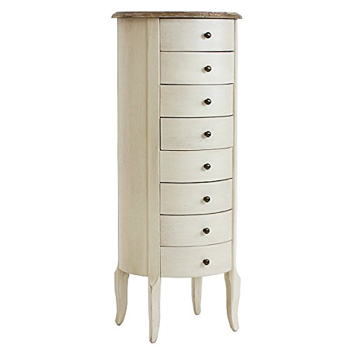 アンティーク　引き出し Amazon｜アンティーク調 ラウンドチェスト W約40×D約40×H約99cm