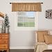 Lasting Impressions Burlap Natural Cotton Window Valance, 16-Inch-by-72-Inch