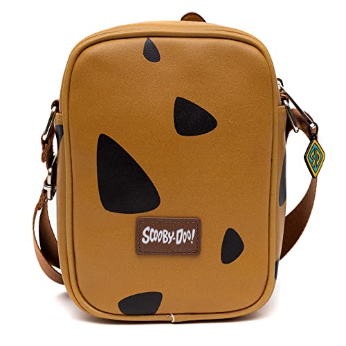 Scooby Doo Bag, Crossbody, Scooby Doo Smiling Face and Spots, Brown, Vegan Leather4