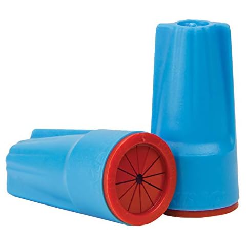 King Innovation 62241 DryConn Aqua Series Wire Connector, 100 pk, Blue Cover