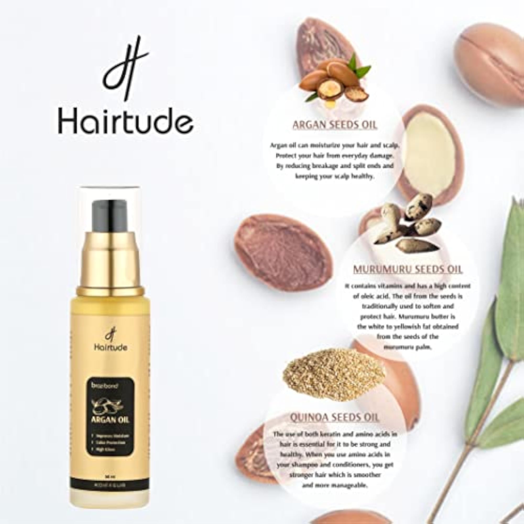 BraziBond Argan Oil for Damaged Hair, 50 ml