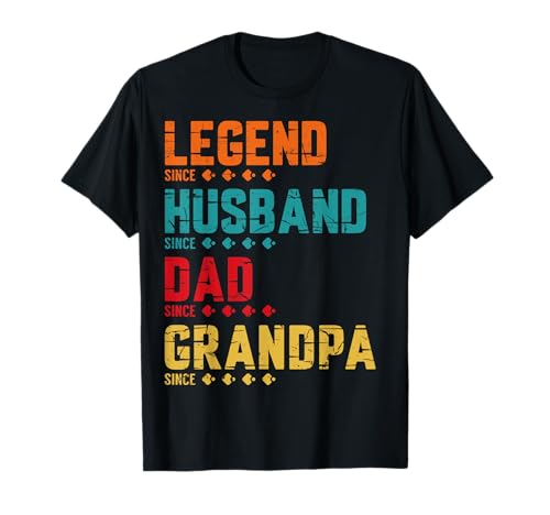 Retro Father's Day - Dad the Legend Husband Dad Grandpa T-Shirt