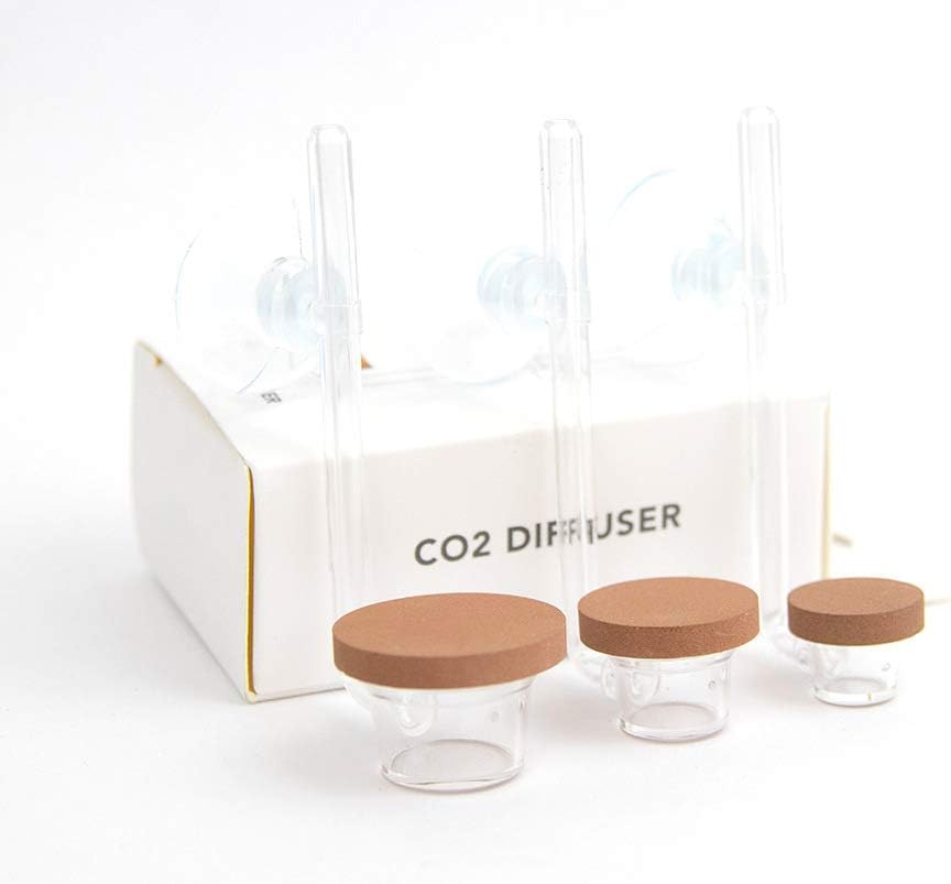 AquarioTwinstar CO2 Diffuser S, 2-in-1 with Integrated Bubble Counter, Acrylic Glass, extremely fine bubbles