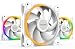 Produktbild be quiet! Light Wings White 120mm PWM Triple Pack Gehäuselüfter, weiß, 3er Pack, BL100