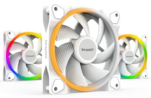 be quiet! Light Wings 120mm White ARGB PWM PC Ventilateur, Triple Pack
