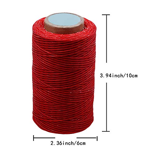 Colorful 284Yards Leather Sewing Waxed Thread-Practical Long Stitching Thread For Leather Craft Diy/Bookbinding/Shoe Repairing/Leather Projects #TOP1