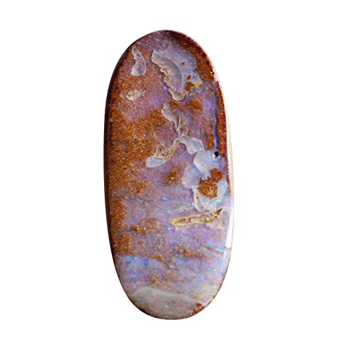 Cabochon d'opale de feu Boulder d'Australie 25x16mm pour création de bijoux