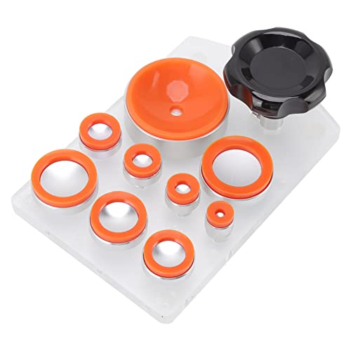 OVLIIYWZY Herramienta para Quitar la Tapa del Reloj con Ventosa, abridor de la Tapa Trasera del Reloj, de Silicona y aleación de Aluminio para Reparar el Reloj