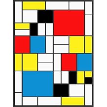 Wee Blue Coo Piet Mondrian Abstract Cubes Squares Large Wall Art Poster Print Thick Paper 18X24 Inch