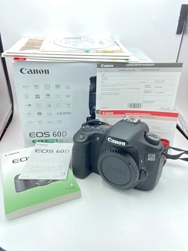 Used Canon EOS 60D DSLR Camera Body w/Battery, Charger, and Strap