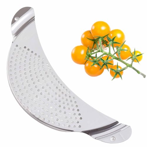 1 Pcs Stainless Steel Colander, Metal Strainer with Handle, Lid Sieve Fits Any Pot or Pan with 20 to 28 cm Diameter, Sieve Drainer for Pasta, Legumes, Rice, Vegetables